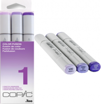 Copic Sketch 3 Color Fusion 1 набор фиолетовых маркеров